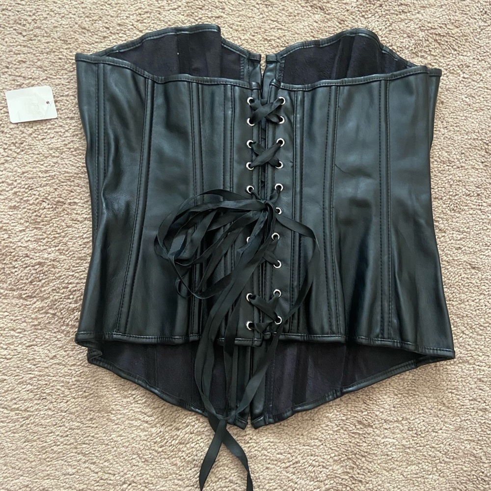 NWT Pleather Corset